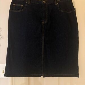 Ralph Lauren Navy Pencil Skirt , size 14w